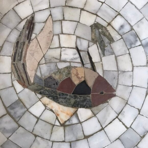 Marble Mosaic Denmark Decorative Platter - Picture 2 of 8